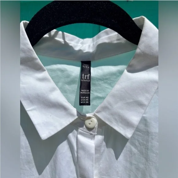 Zara Midi Shirt Dress in Snow White Women’s Size Small - Picture 5 of 11